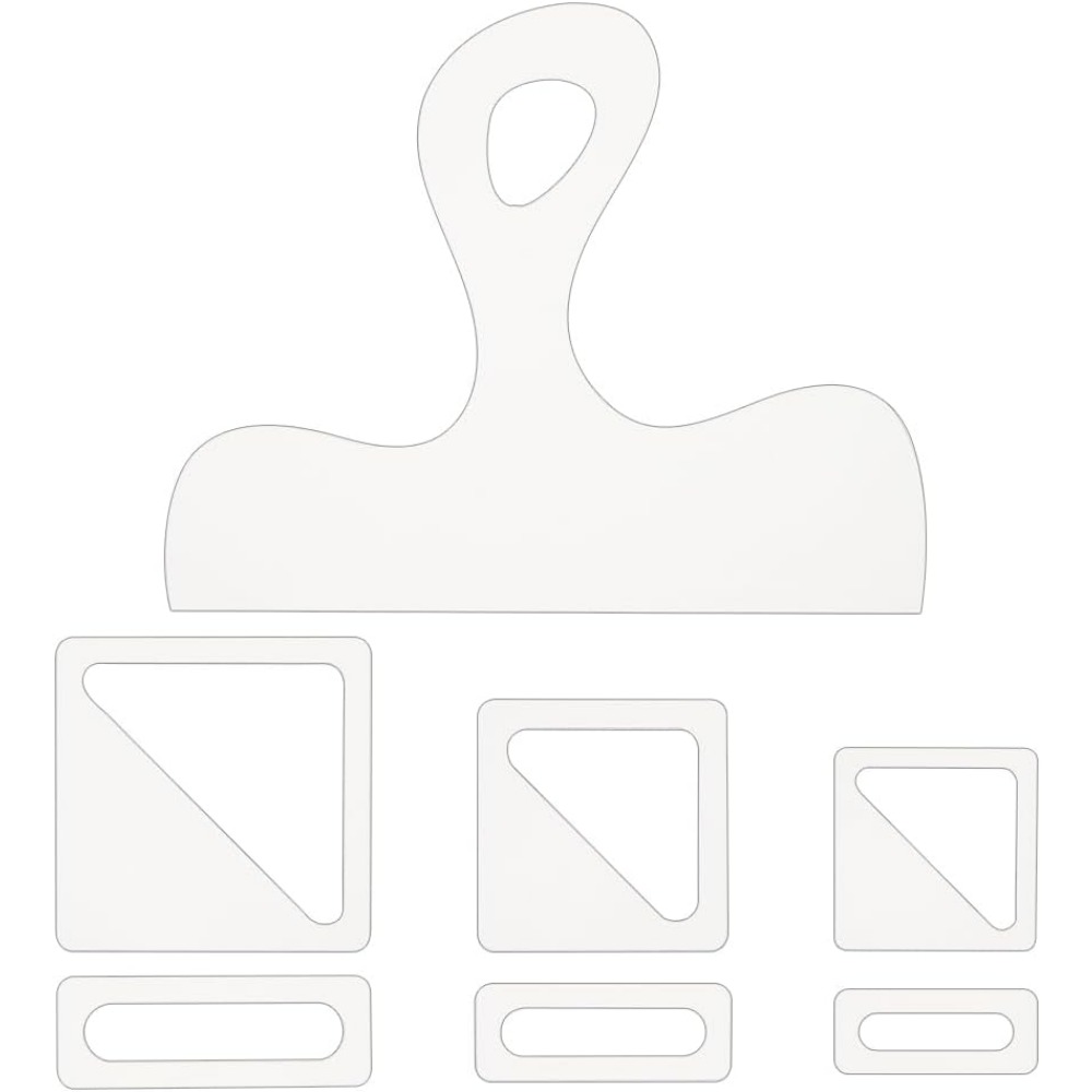 Woodworking Company - 7Pcs Charcuterie Template Acrylic Handle Cutting