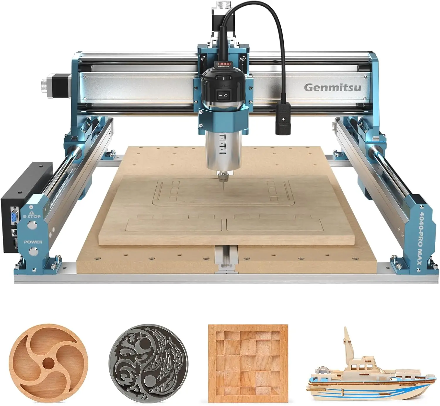 Woodworking Machine - SainSmart Genmitsu 4040-PRO MAX CNC Router,