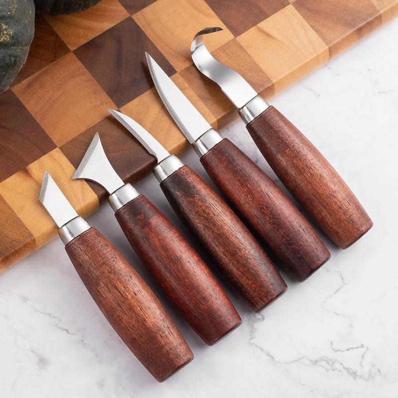 5 Pcs Wood Carving Chisel Set  - Woodworking Project 评论和价格
