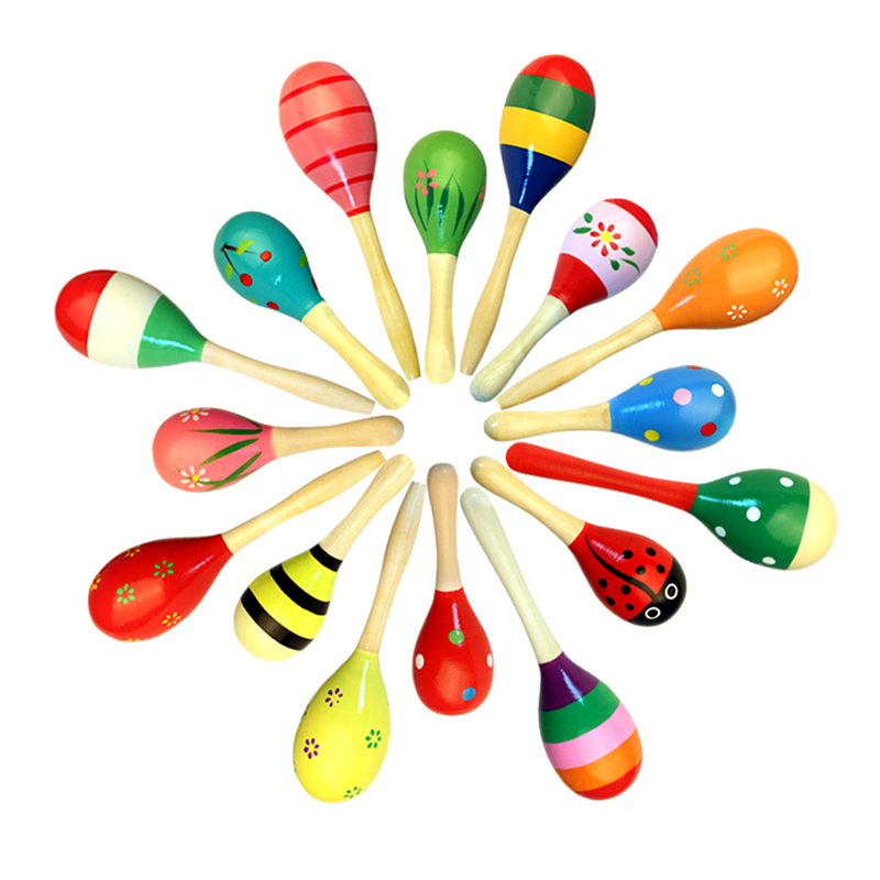 1/2pcs Colorful Wooden Maracas - Woodworking School 评论和价格