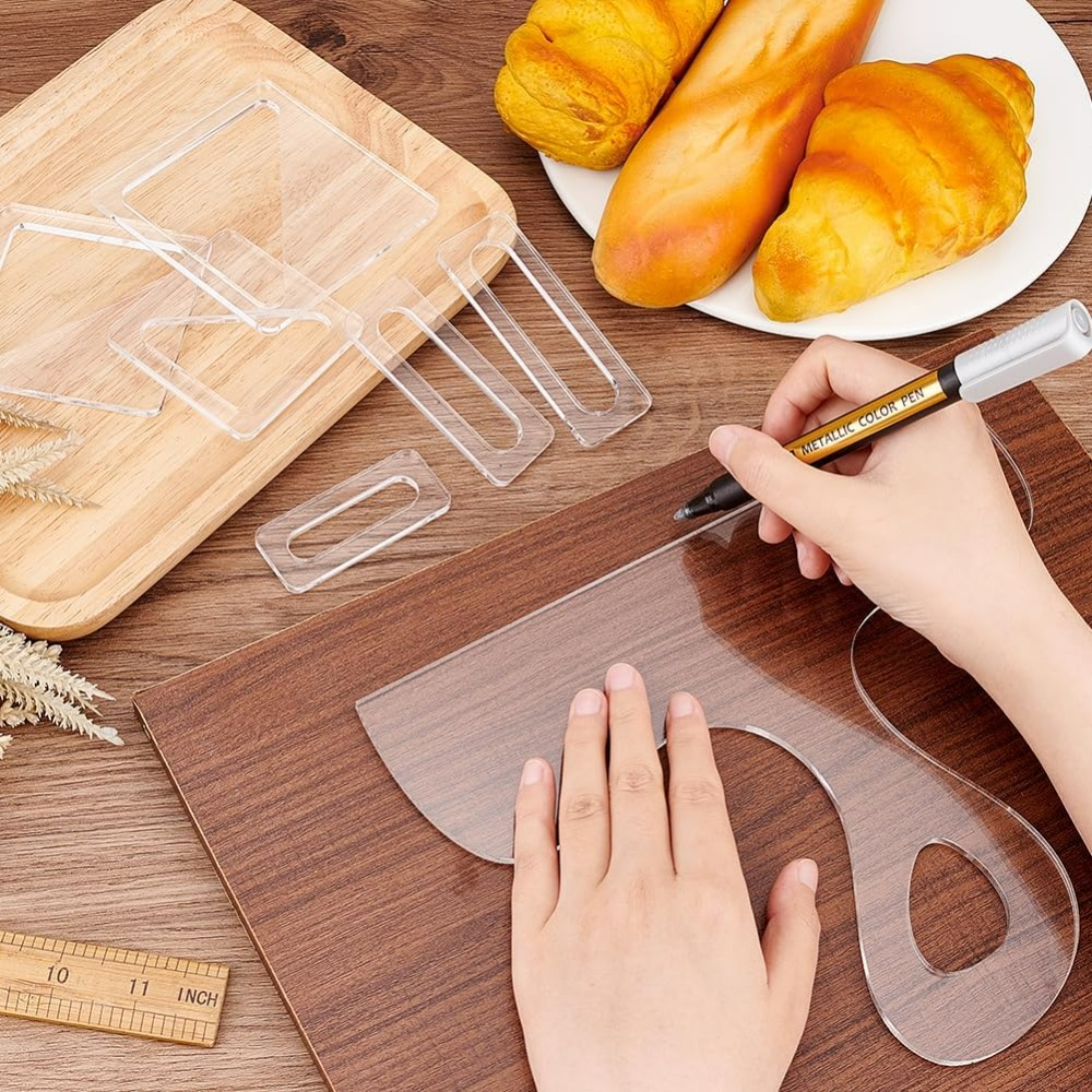 7Pcs Charcuterie Template Acry - Woodworking Company 评论和价格