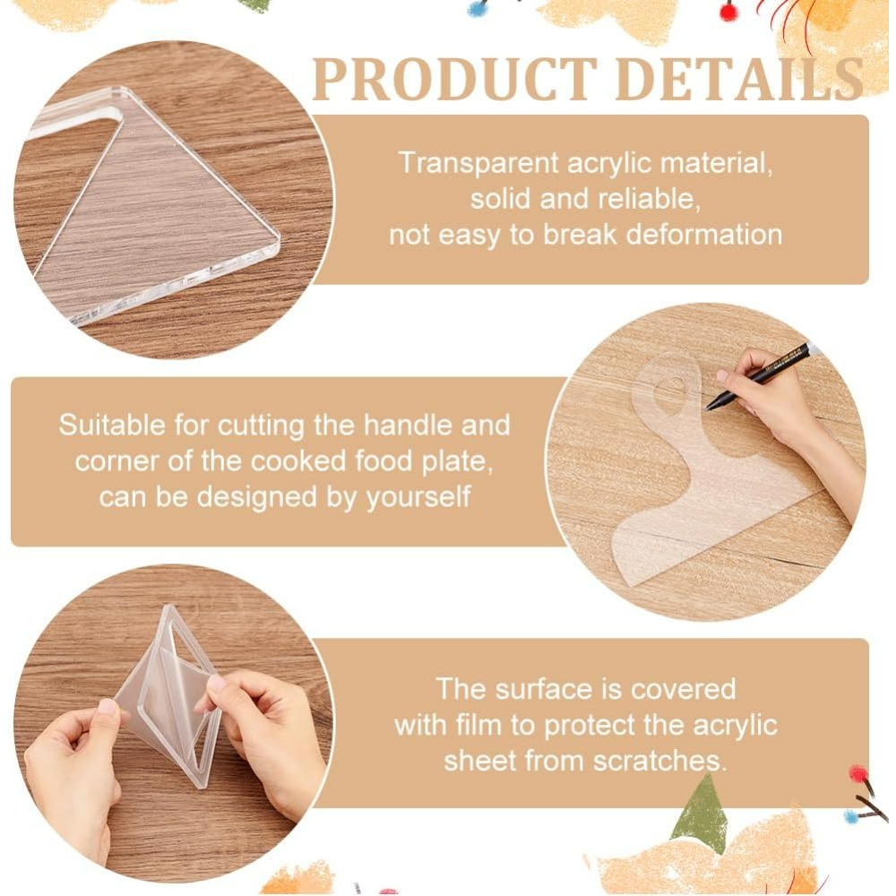7Pcs Charcuterie Template Acry - Woodworking Company 评论和价格