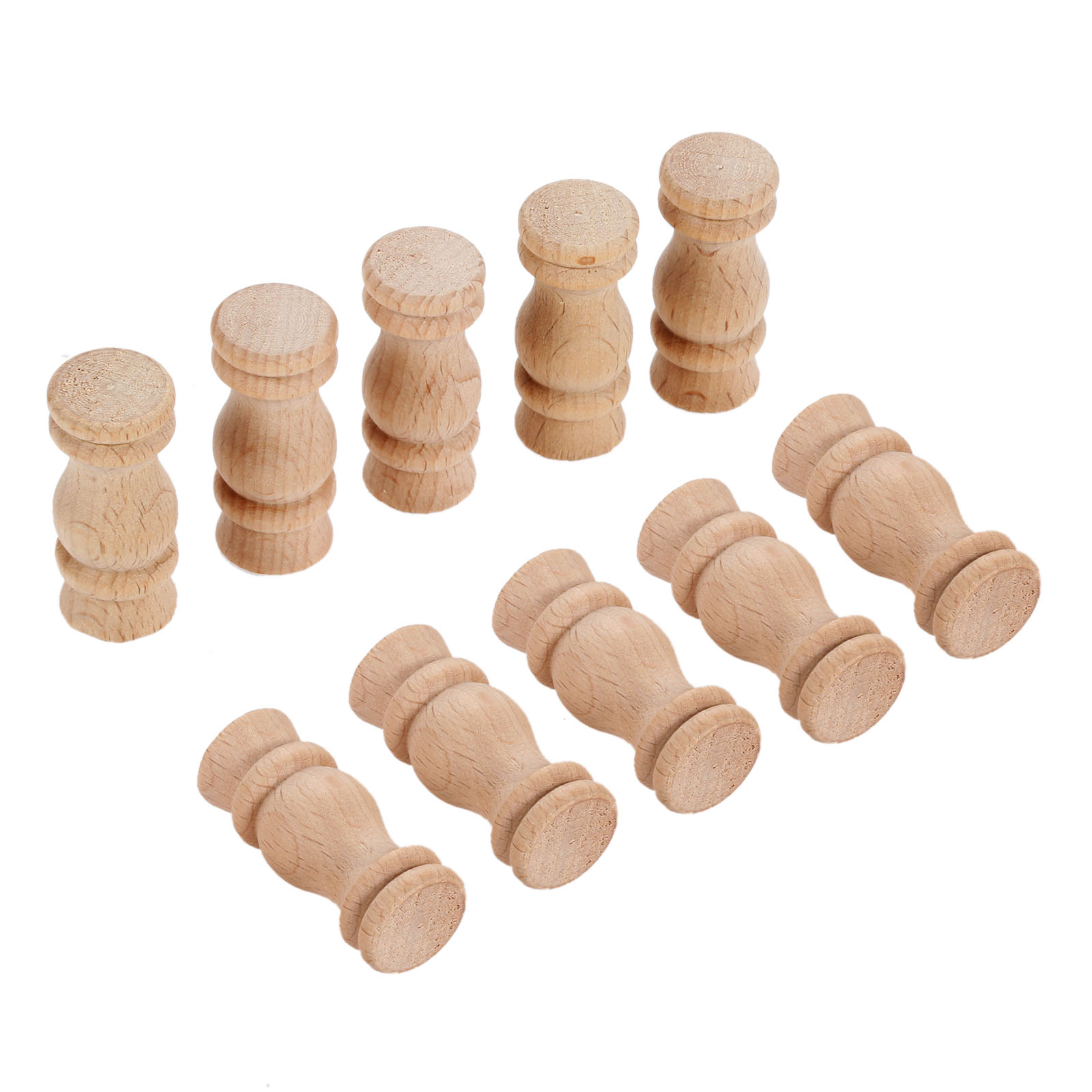 10pcs 4*1.7cm Unpainted Wood C - Woodworking Lathe 评论和价格