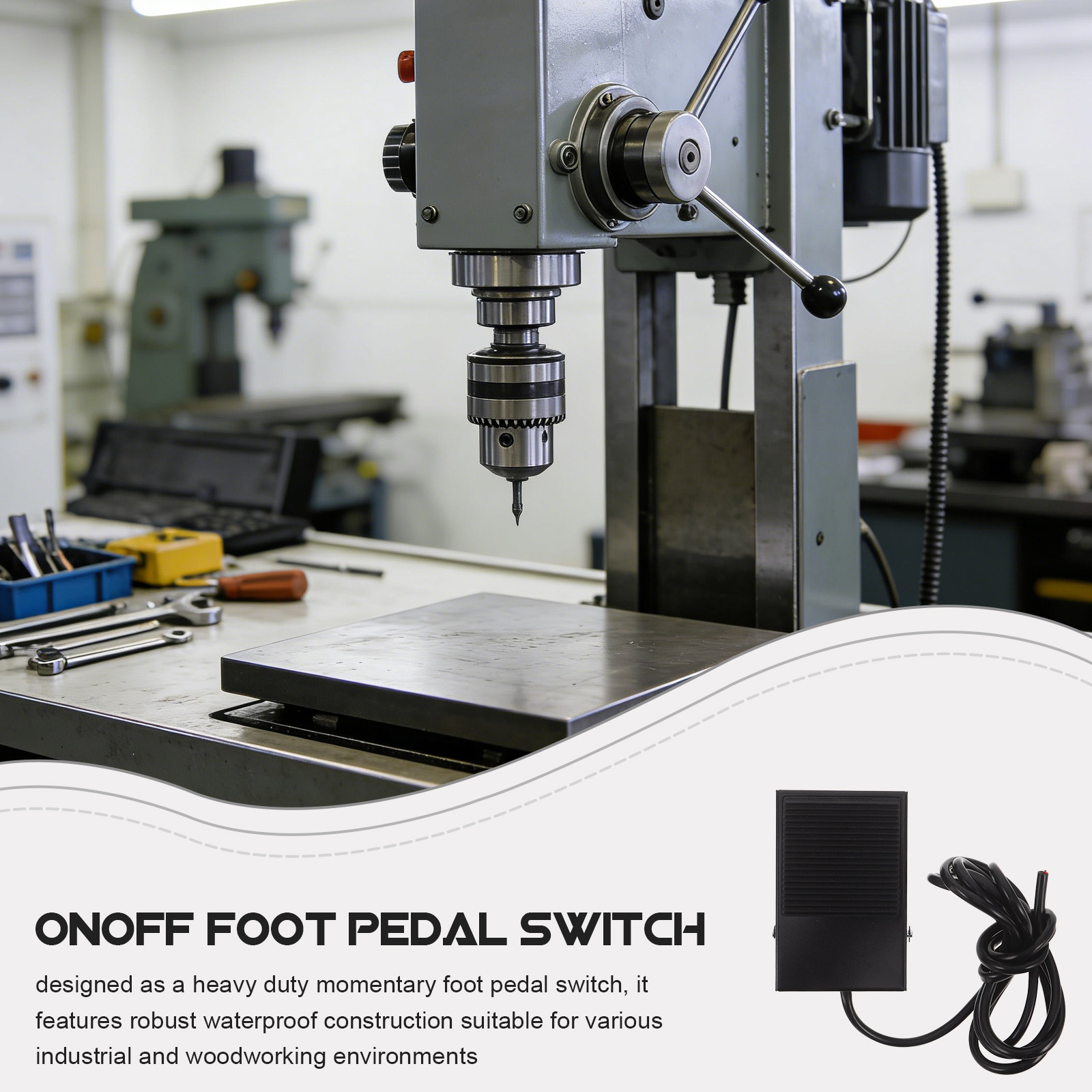 Momentary Foot Pedal Switch fo - Woodworking Machine 评论和价格
