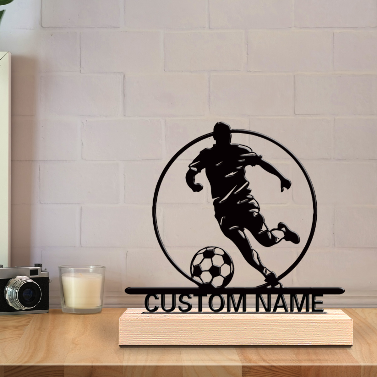 Custom Soccer Player Metal Sta - Woodworking School 评论和价格