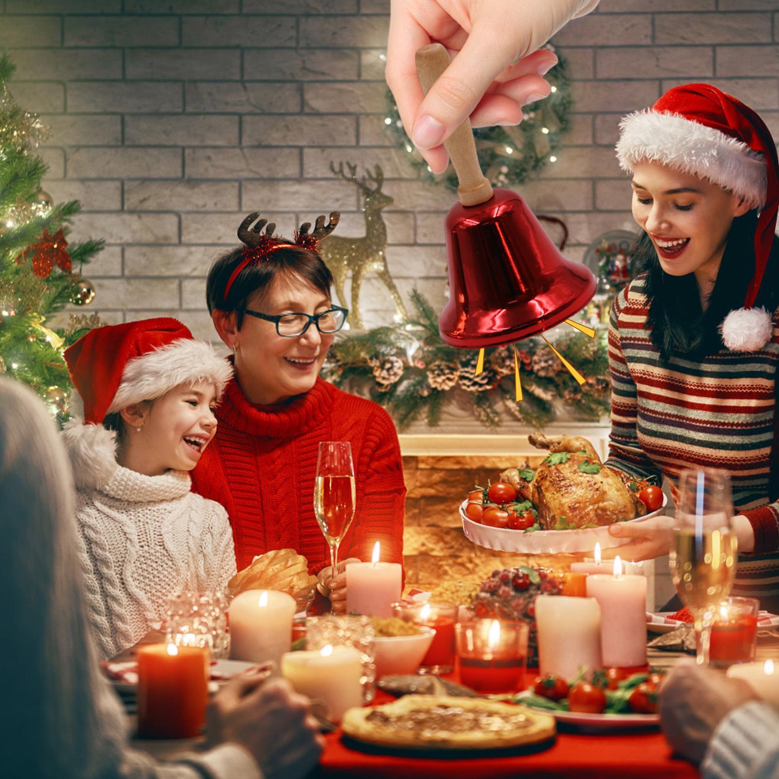 Christmas Hand Bell Santa Clau - Woodworking School 评论和价格