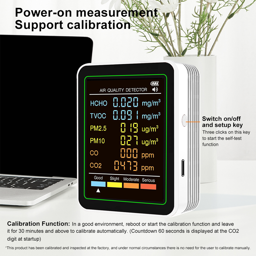 6-in-1 Air Quality Meter Real- - Woodworking Japanese Tools 评论和价格