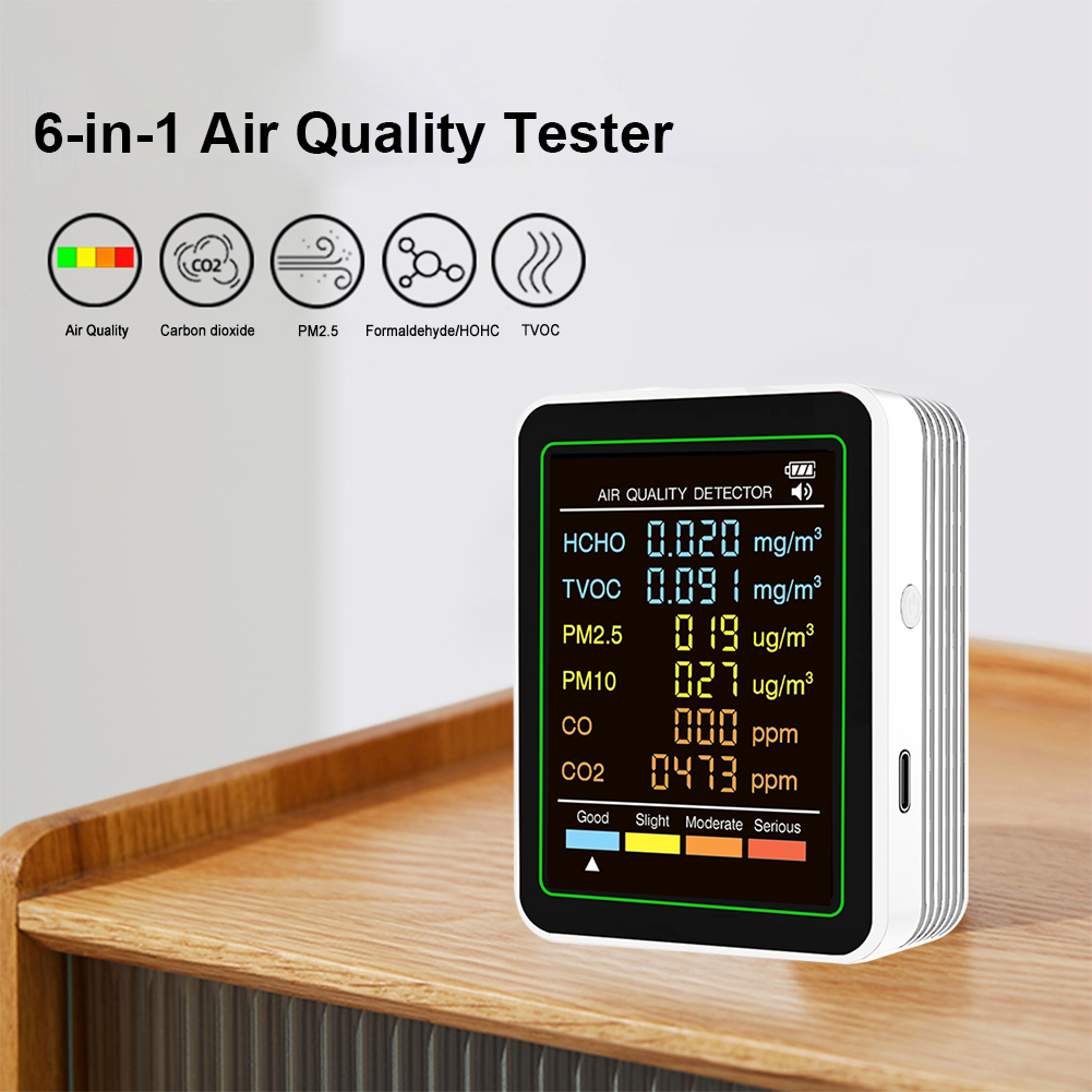 6-in-1 Air Quality Meter Real- - Woodworking Japanese Tools 评论和价格