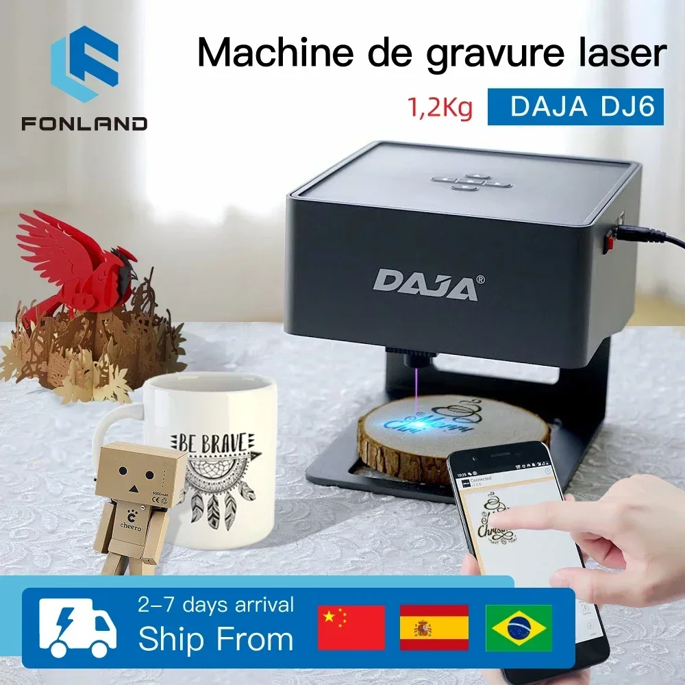 FONLAND DJ6 Laser Engraver CNC - Woodworking Logo 评论和价格