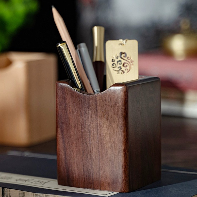 Natural Walnut Pen Holder Wood - Woodworking School 评论和价格