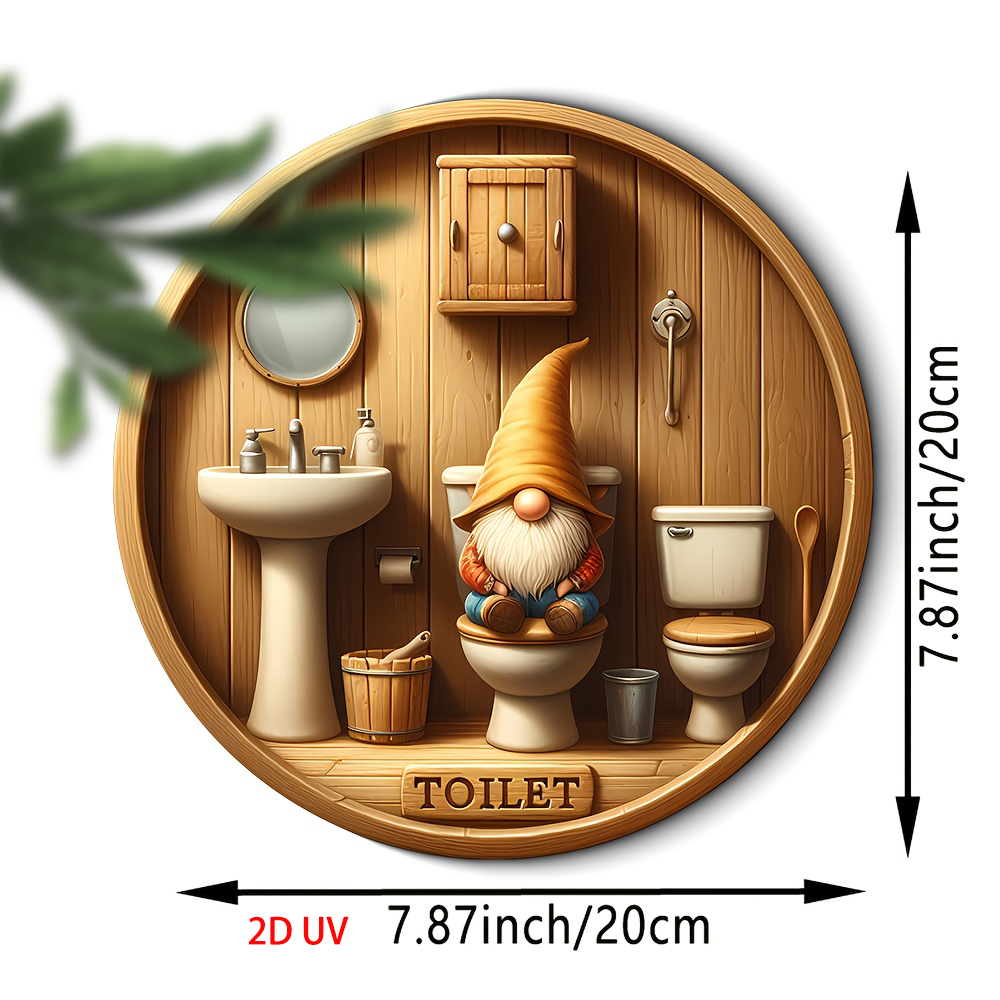 Country gnome toilet logo, woo - Woodworking Logo 评论和价格